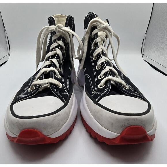 Converse Run Star Hike Platform Sneakers Made With Love Black Womens 7.5 Mens 6 - Picture 3 of 8